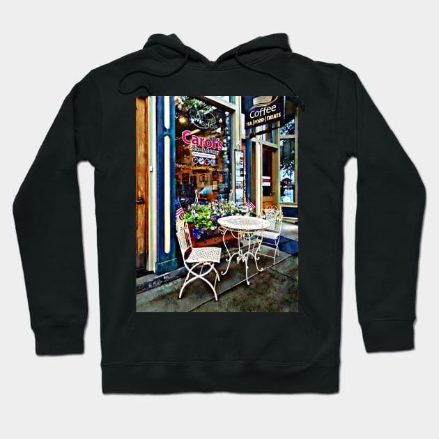 Owego NY - Coffee Shop Hoodie by SusanSavad